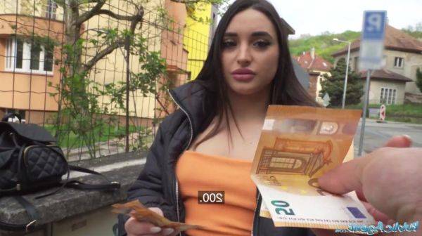 Spanish teen falls for money trap and fucks with Public Agent - sunporno.com on ashemaleporn.com