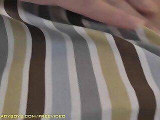 Big ass ladyboy in colorful apron gets fucked on the table till big facial - ashemaletube.com on ashemaleporn.com