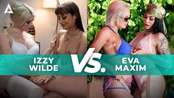TRANSFIXED - TRANS BABE BATTLE! Izzy Wilde VS Eva Maxim - pornhub.com on members.royalboobs.com