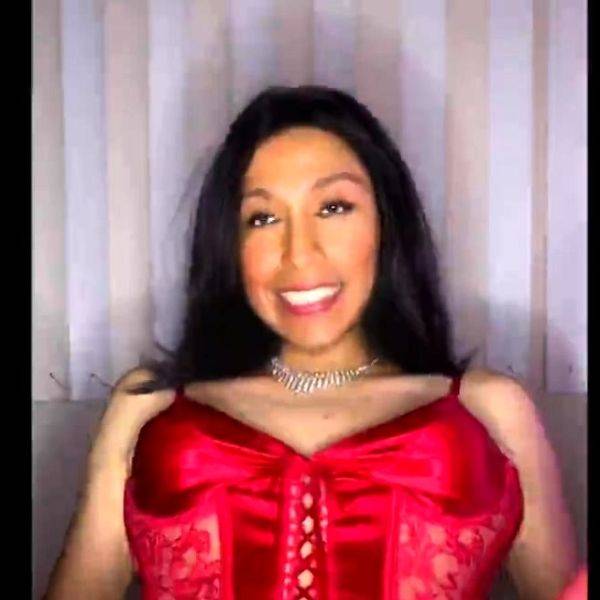 Tranny Fatima Red Bustier - drtvid.com on ashemaleporn.com